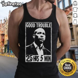 Corey Booker 'Good Necessary Trouble' tank top featuring a bold design, perfect for fans of the book and its inspiring message.