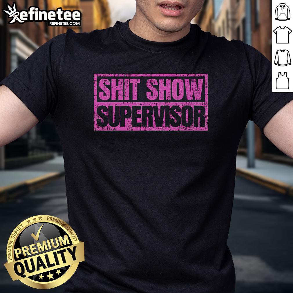 Alt Text: Classic vintage retro t-shirt featuring Good Shit Show Supervisor design, perfect for casual wear and gifts.
