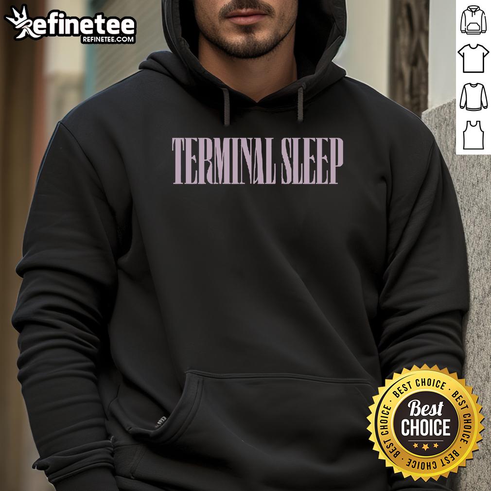 Good Terminal Sleep Rhinestone Logo Hoodie featuring a stylish design and sparkling rhinestones for a chic look.