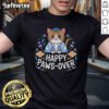 Happy Pawsover Cat Lover T-shirt featuring a funny cat design for Passover Seder celebrations. Perfect for cat enthusiasts!