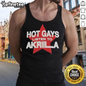 Hot gays enjoying music by Akriila while wearing stylish Niceto tank tops at a vibrant outdoor event.