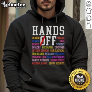 Hot Hands Off Protest Saturday April 5 Hoodie featuring bold graphics and a statement design for activism.