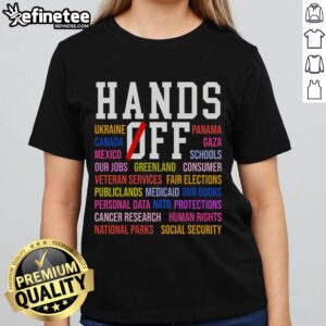 Hot Hands Off Protest on Saturday, April 5: Women wearing rally tees advocating for change and empowerment.