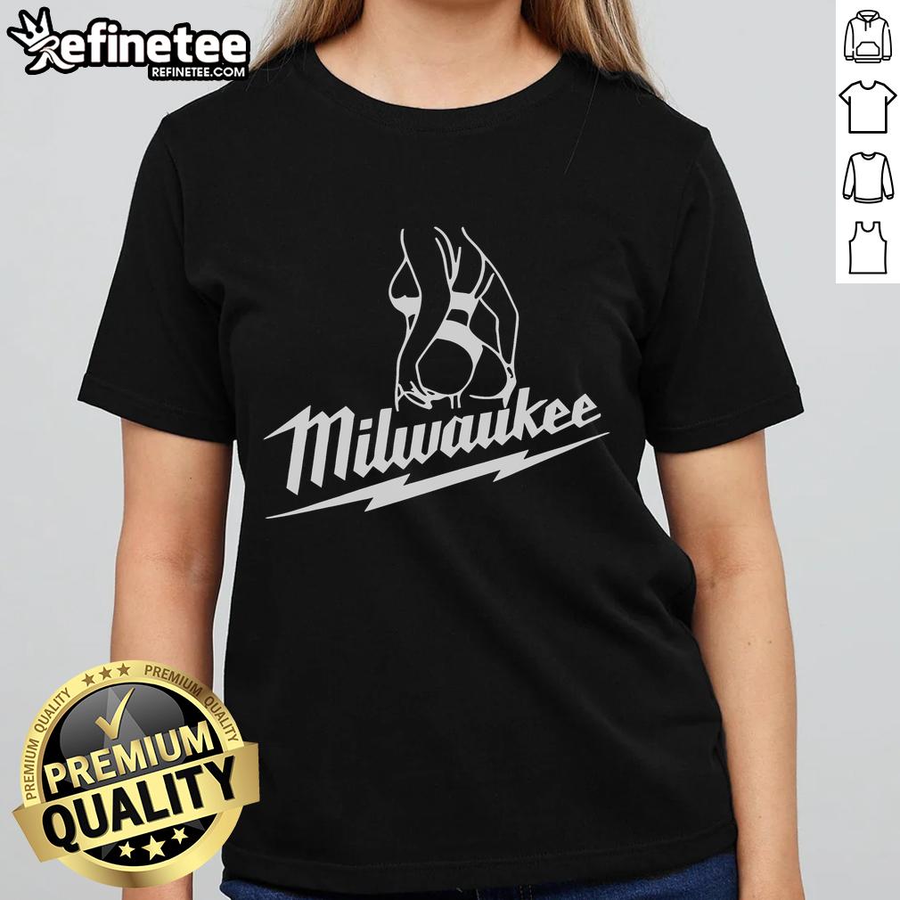 Stylish hot Milwaukee sexy girl ladies tee featuring a trendy design perfect for casual outfits and showcasing local pride.
