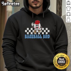 Alt Text: Nice Baseball Bro hoodie for proud baseball brothers of players, featuring sporty design and vibrant colors.