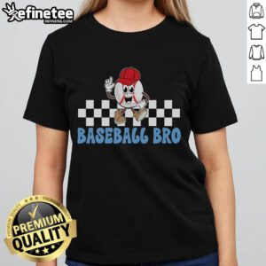 Nice Baseball Bro tee for proud siblings of baseball players, perfect for showing support at games.