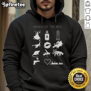 Vintage 80s hoodie featuring iconic Bohemia bands design, perfect for music lovers and retro fashion enthusiasts.