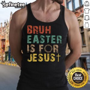 Christian religious tank top featuring 'Easter is for Jesus' design, perfect for celebrating Easter in style.