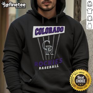 Stylish Nice Colorado Rockies baseball starter hoodie in vibrant purple, perfect for fans and casual wear.