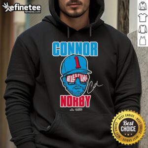 Nice Connor Bleeping Norby Hoodie featuring a stylish design, perfect for casual wear and fans of unique fashion.