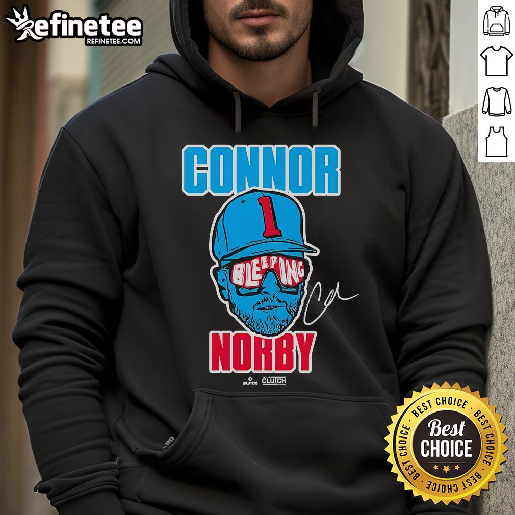 Nice Connor Bleeping Norby Hoodie featuring a stylish design, perfect for casual wear and fans of unique fashion.