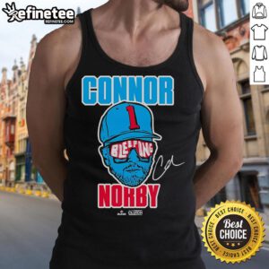 Alt Text: Nice Connor Bleeping Norby tank top in vibrant colors, perfect for casual summer outfits and fan apparel.