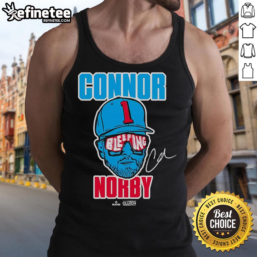 Alt Text: Nice Connor Bleeping Norby tank top in vibrant colors, perfect for casual summer outfits and fan apparel.