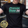 Alt Text: Garrett Wilson 2026 New York T-Shirt displayed on a scenic field, showcasing a stylish design for fans.