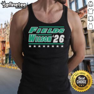 Garrett Wilson wearing a New York tank top in Nice Fields, showcasing style for 2026 sports fashion.
