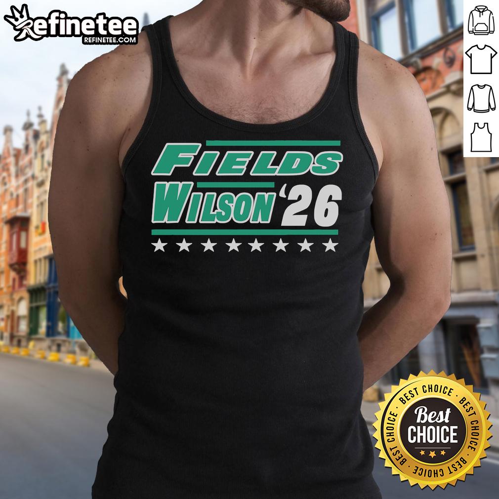 Garrett Wilson wearing a New York tank top in Nice Fields, showcasing style for 2026 sports fashion.