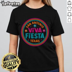 Cinco de Mayo celebration in San Antonio, Texas featuring the Nice Fiesta Squad Ladies Tee design for festive style.