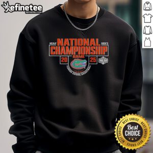 2025 Men's Basketball National Championship Florida Gators sweatshirt, showcasing team pride and vibrant colors.