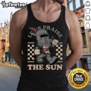 Sun Warrior tank top featuring a vibrant game mascot design for fans of Nice Game merchandise.