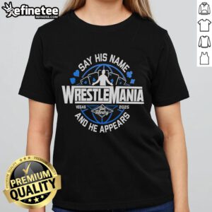 Nice Joe Hendry WrestleMania ladies tee featuring bold graphics and vibrant colors, perfect for wrestling fans.