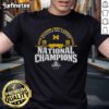 Nice Michigan Wolverines 2025 NCAA Division I Men's Gymnastics National Champions T-Shirt in blue and maize colors.