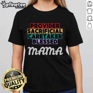 Christian Mama tee for Mother's Day, celebrating sacrificial love and blessings for devoted mothers and ladies.