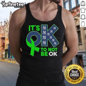 Nice New York Yankees 'It's OK To Not Be OK' tank top featuring the iconic Yankees logo and a stylish design.