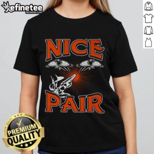 Funny ladies' tee featuring a nice pair design for skeet shooting sport, perfect for outdoor enthusiasts.