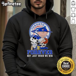 Nice Peanuts Toronto Blue Jays Forever hoodie showcasing team pride, perfect for fans celebrating every game.
