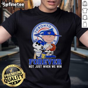 Nice Peanuts Toronto Blue Jays Forever T-Shirt featuring a playful design, perfect for loyal fans celebrating their team.