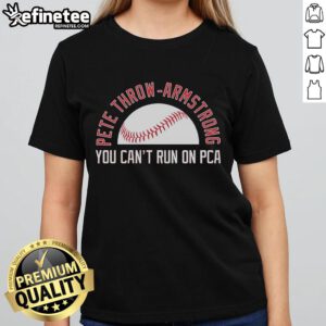 Chicago Cubs MLB Ladies Tee featuring Nice Pete's Throw, showcasing Armstrong's defensive skills on the field.