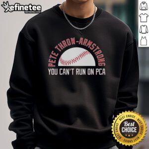 Alt Text: Nice Pete throwing for Armstrong in a PCA Chicago Cubs MLB sweatshirt, showcasing team spirit and athleticism.