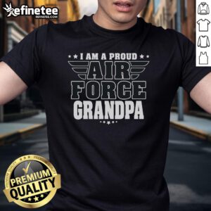 Nice Proud Grandpa Patriotic Pride Military Grandfather T-Shirt featuring a bold design celebrating family and patriotism.
