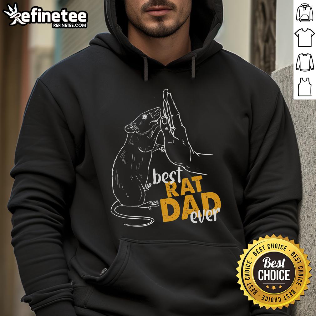 Alt Text: Nice Rats hoodie for rat lovers featuring 'Best Rat Dad Ever' design, perfect gift for dedicated rat dads.