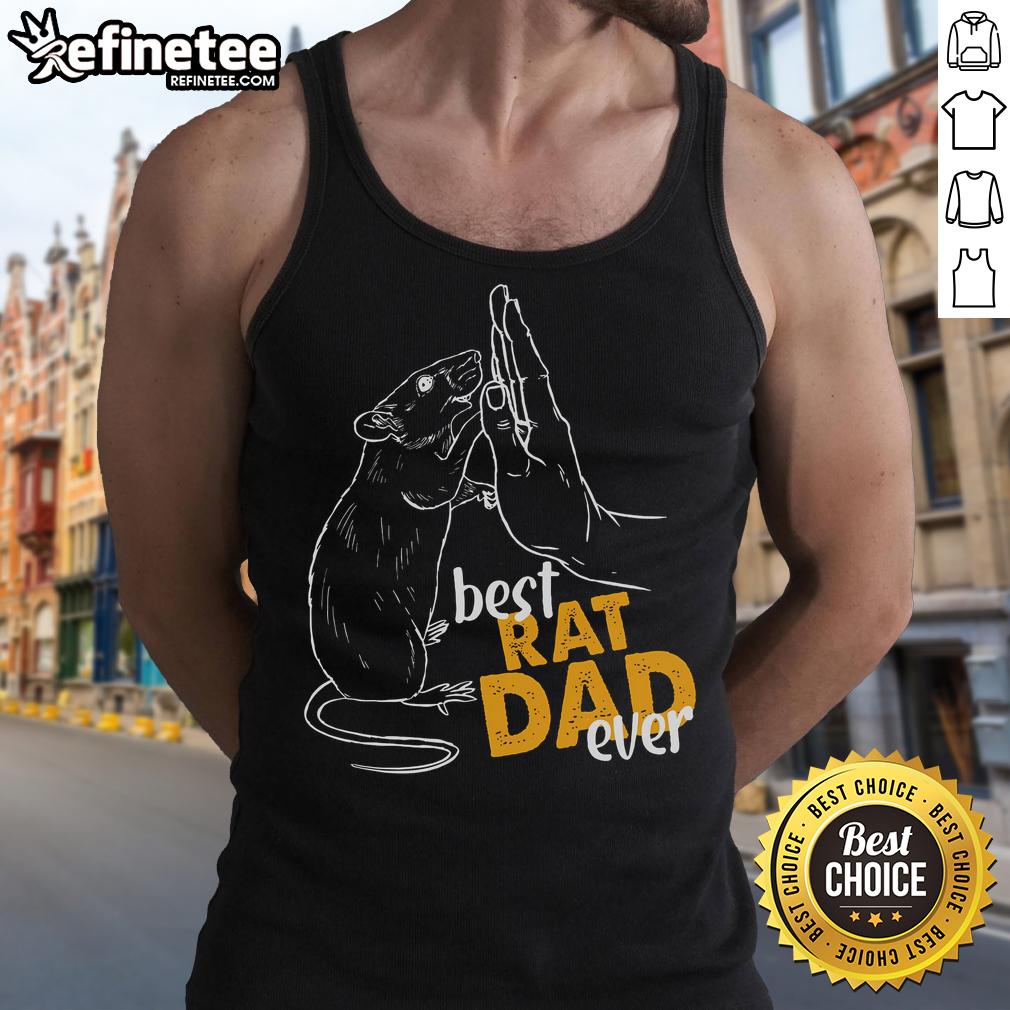 Nice rats tank top for rat lovers, featuring 'Best Rat Dad Ever' design, perfect gift for devoted rat dads.
