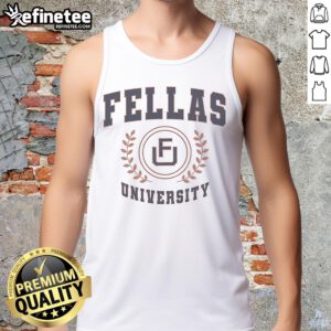 Nice Ryan Long Fellas University tank top in casual style, perfect for summer outings and relaxed wear.