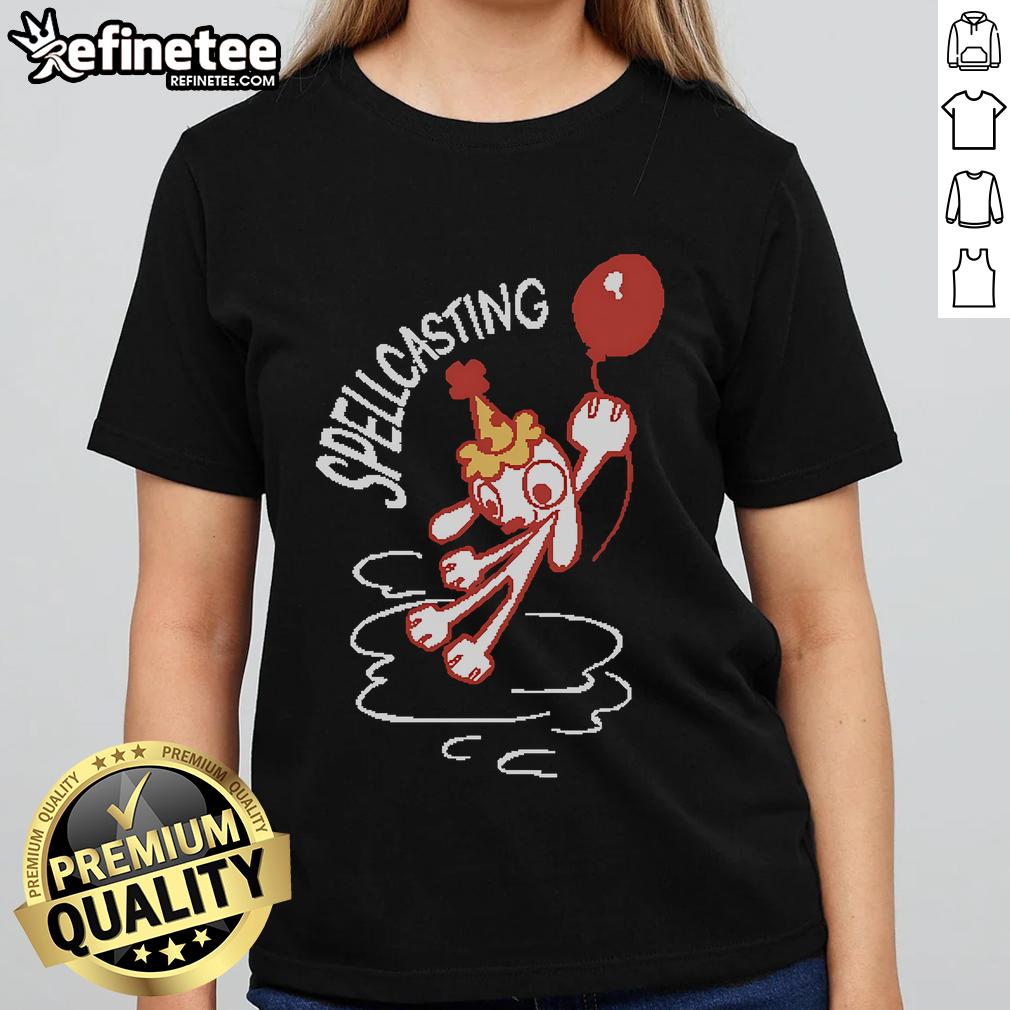 Stylish Nice Spellcasting Balloon Ladies Tee featuring whimsical balloon graphics and vibrant colors, perfect for casual wear.