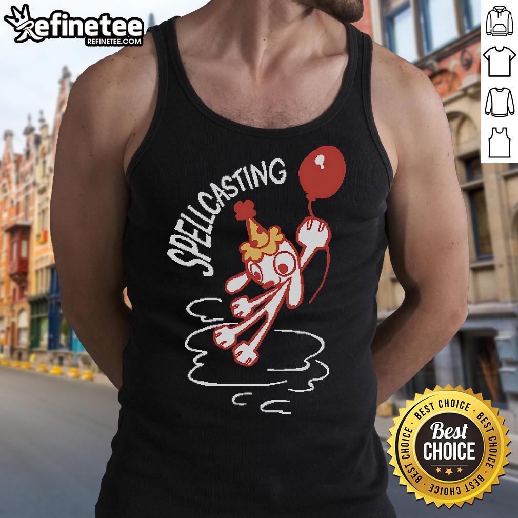 Alt Text: Colorful Nice Spellcasting Balloon Tank Top featuring a whimsical design, perfect for casual wear and magical vibes.