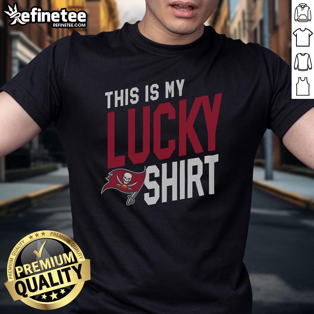 Alt Text: Nice Tampa Bay Buccaneers This Is My Lucky T-Shirt featuring team colors and logo for fans.