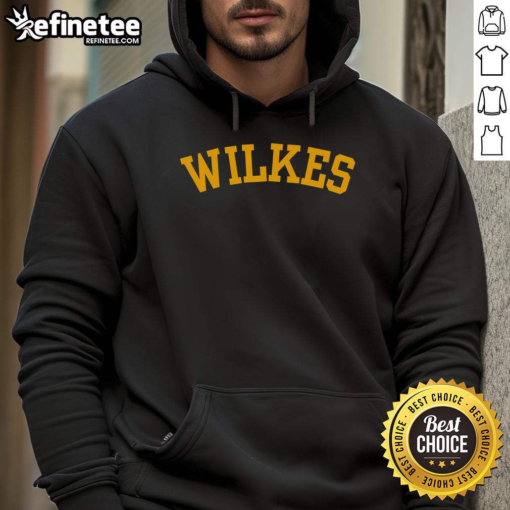 Nice Wilkes Vintage Arch Retro Hoodie in classic style, featuring a cozy design and vibrant colors for a timeless look.