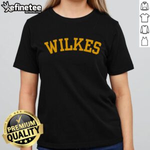 Nice Wilkes Vintage Arch Retro Ladies Tee in soft cotton, featuring a stylish retro graphic design perfect for casual outfits.