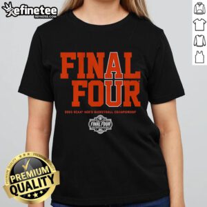 Official AU Final Four Auburn Tigers Basketball Ladies Tee featuring vibrant team colors and logo design.