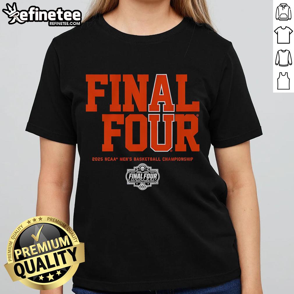 Official AU Final Four Auburn Tigers Basketball Ladies Tee featuring vibrant team colors and logo design.