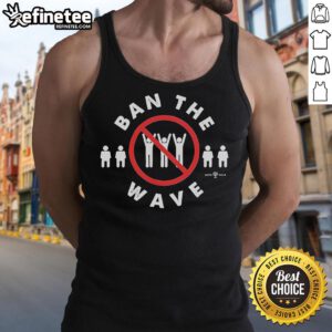 Official Ban The Wave Tank Top featuring bold graphics and a comfortable fit, perfect for summer and activism.