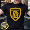 Alt Text: Official Billet BMX Shield Logo T-Shirt featuring a bold logo design, perfect for BMX enthusiasts and riders.