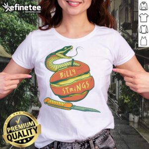 Official Billy Strings Snake Apple 2025 Ladies Tee featuring vibrant design and comfortable fit for fans of Billy Strings.