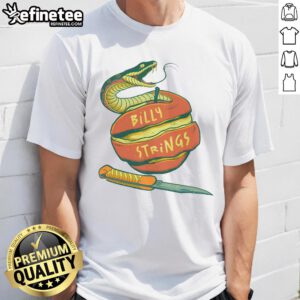 Alt Text: Official Billy Strings Snake Apple 2025 T-Shirt featuring vibrant graphics and a stylish fit for fans.