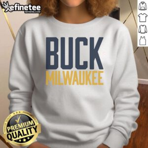 Official Buck Milwaukee Sweatshirt featuring team logo and stylish design, perfect for fans and casual wear.
