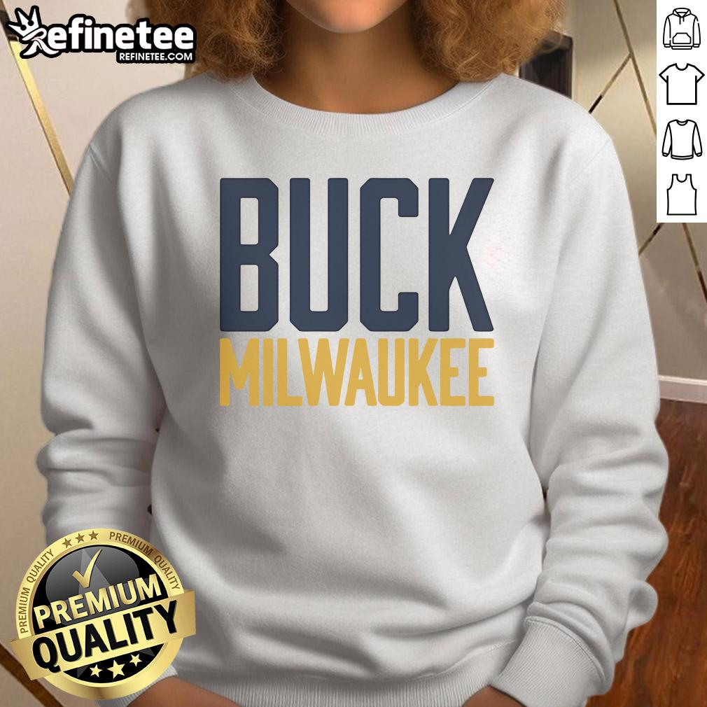 Official Buck Milwaukee Sweatshirt featuring team logo and stylish design, perfect for fans and casual wear.
