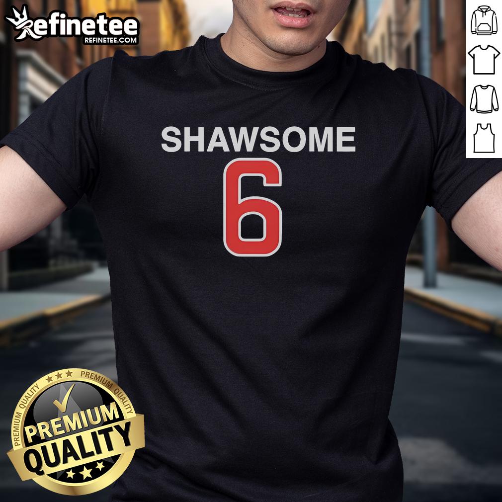 Alt Text: Official Chicago Cubs Matt Shaw 6 Shawsome T-Shirt featuring team colors and logo, perfect for Cubs fans.